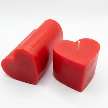 Vela en Forma de Corazón | 10 cm | Aroma Surtido | Decoración y Regalo